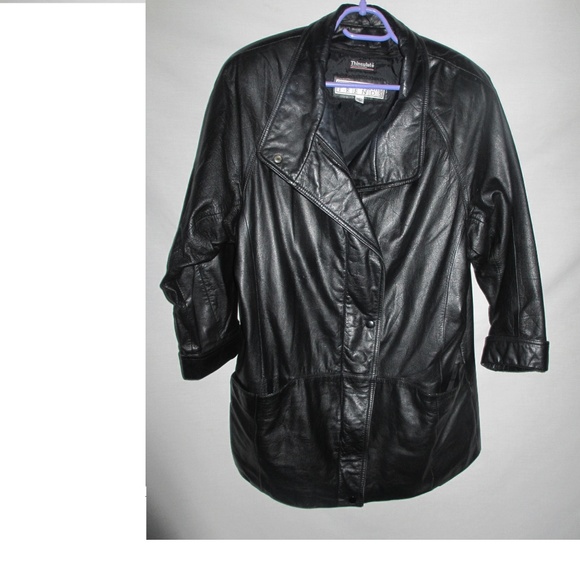 JACKET COAT LEATHER WOMEN THERMAL INSULATION M - Picture 2 of 8